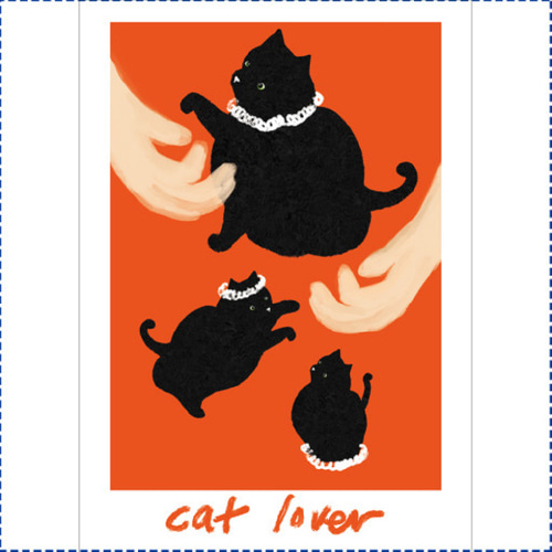 [유어러브드] cat lover 인테리어 아트 포스터