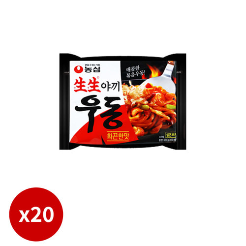 [농심] 생생야끼우동 화끈한맛 251g x 20입
