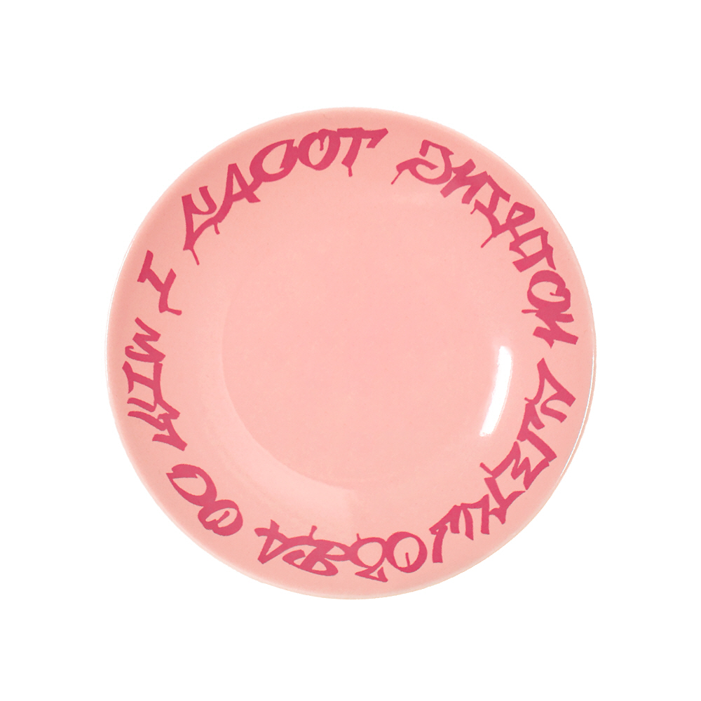 [텐트서울]세라믹 플레이트 S (핑크) 도자기 디저트 접시