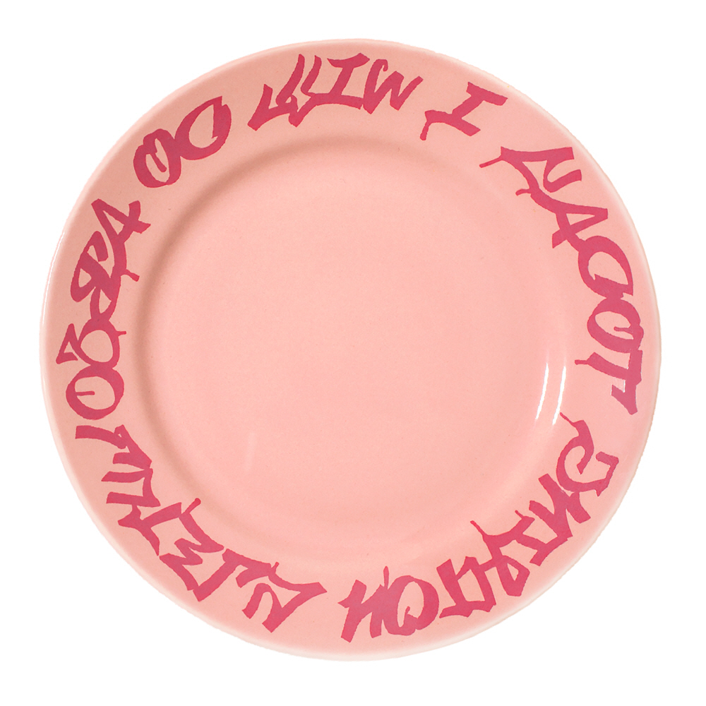 [텐트서울]세라믹 플레이트 M (핑크) 도자기 파스타 접시